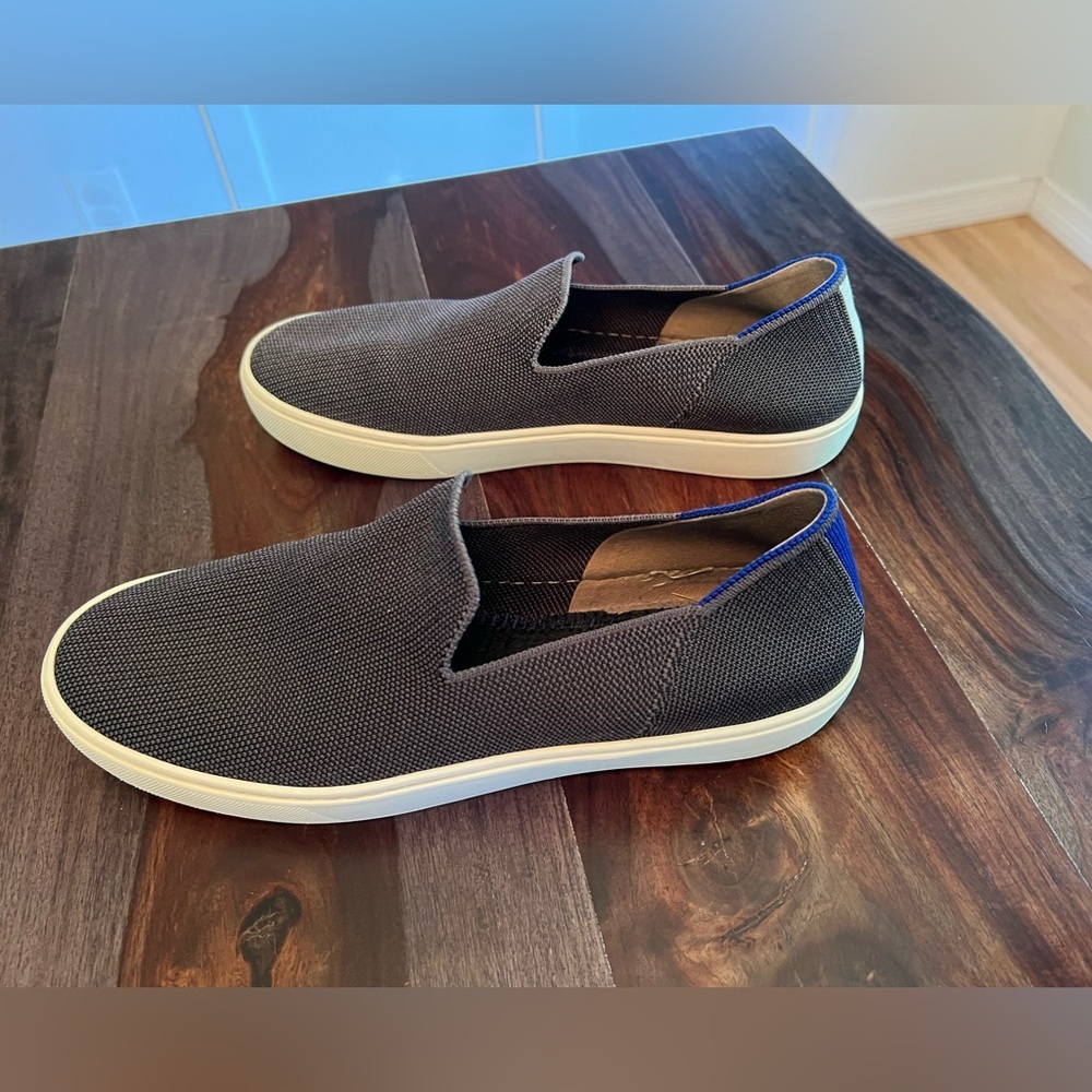 Rothy's The Sneaker Women’s Size 9.5US Steel Grey Slip On Knit Shoes